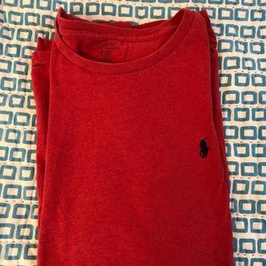 Red Ralph Lauren Long-Sleeved T-Shirt